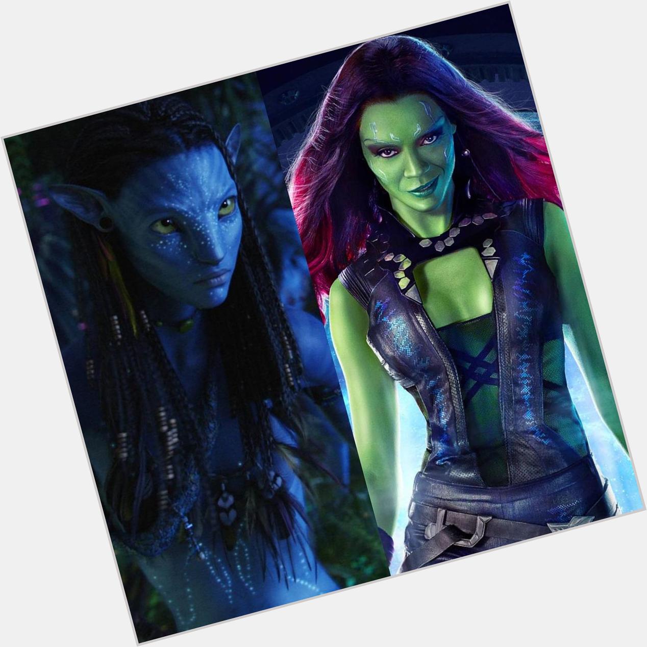 Happy Birthday to Zoe Saldana aka Gamora from Avengers/Guardians & Neytiri from Avatar! 